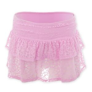 Celebrity Pink Lavender Lace Skirt Swimwear Cover
Up (Lavender)